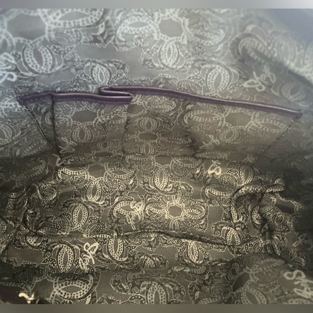 Original by SHARIF purple leather snake print bag - Picture 9 of 16